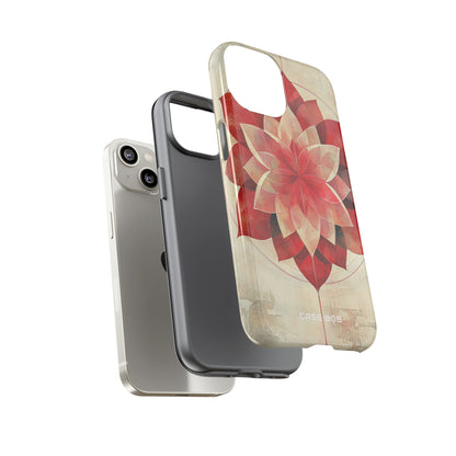 Crimson Bloom iPhone 14 Case - Tough