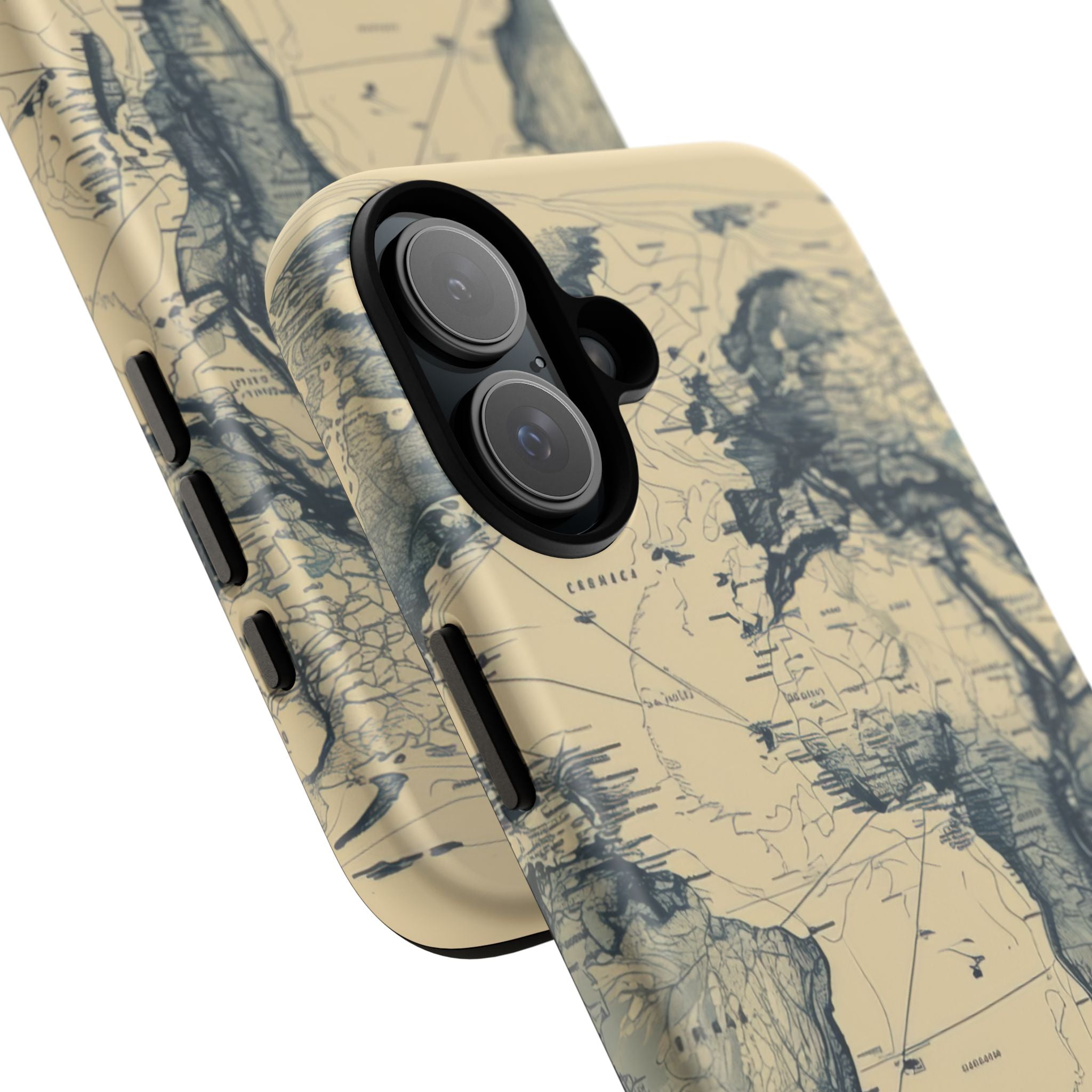 Vintage Cartographic Exploration Map - for iPhone 16