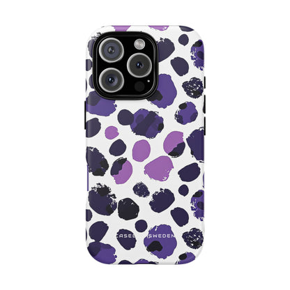 Purple Inkblots iPhone 16 - Tough Phone Case