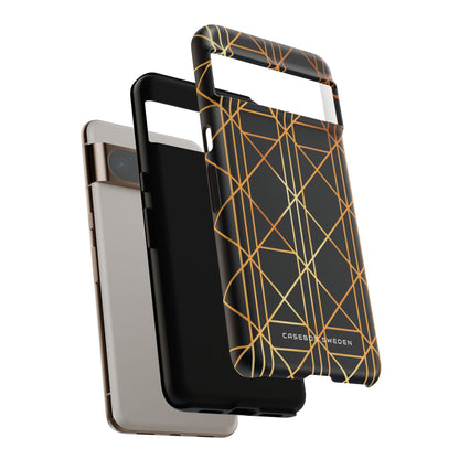 Golden Geometric Elegance Google Pixel 8 - Tough Phone Case