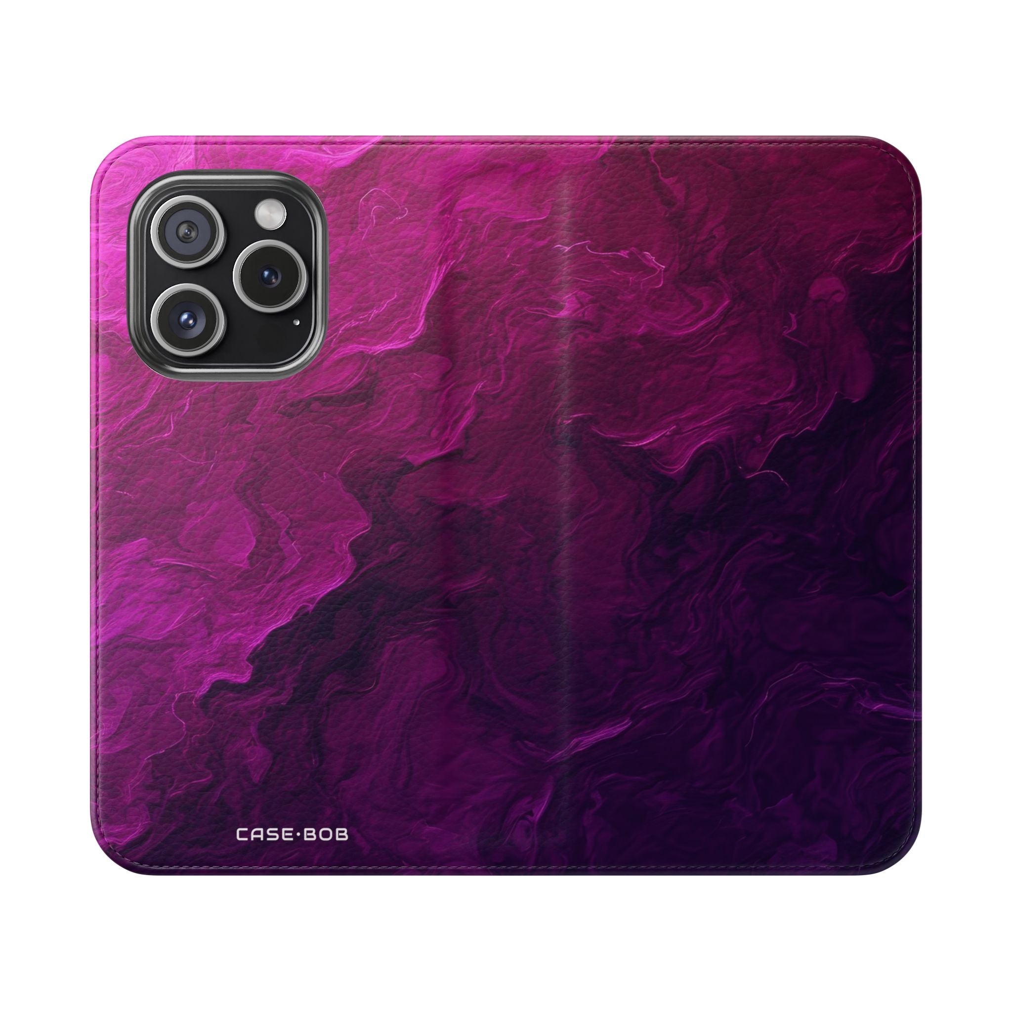 Purple Swirl - iPhone 15 Pro Case - Wallet