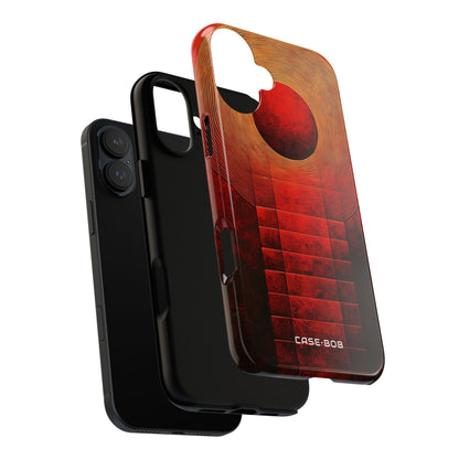 Crimson Rings iPhone 16 Plus Case - Tough