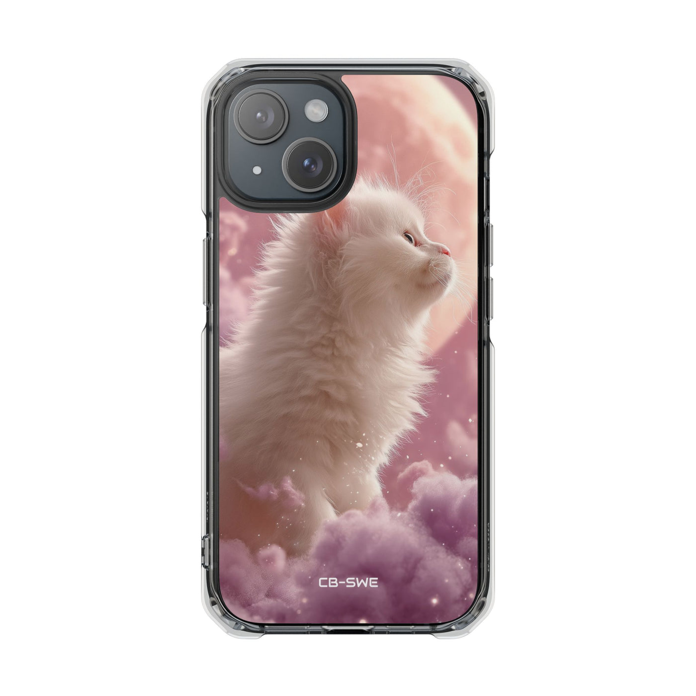 Lunar Cat Soars iPhone Case - Impact