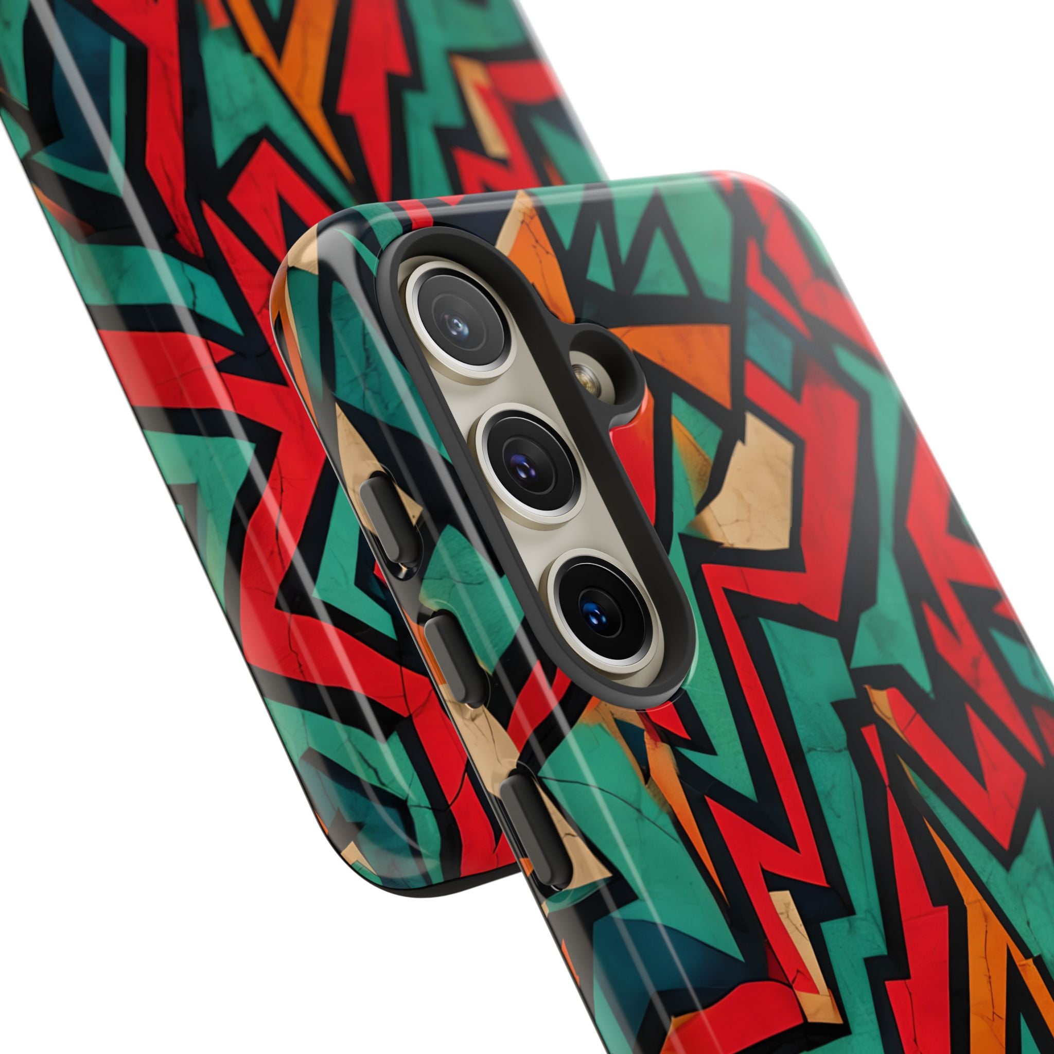 Crimson Zigzag Samsung S24 Case - Tough