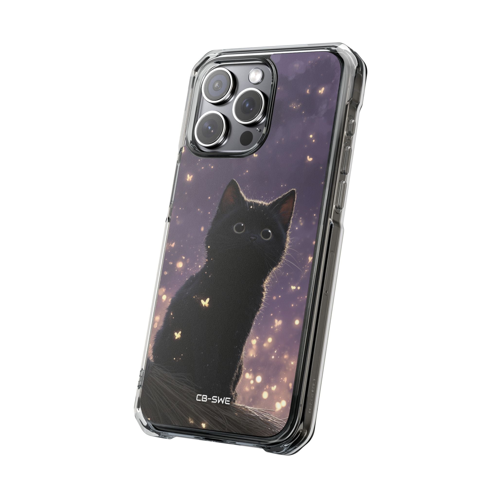 Whimsical Cat Soars iPhone Case - Impact