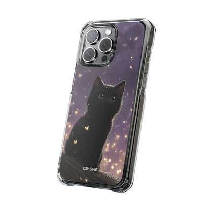 Whimsical Cat Soars iPhone Case - Impact
