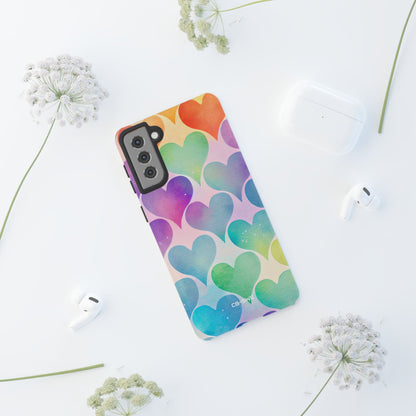 Watercolor Heart Symphony - Samsung Case
