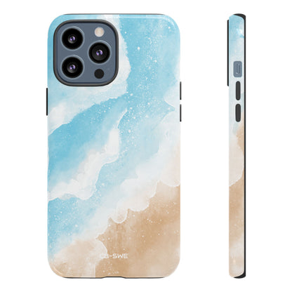Serene Coastal Whispers - iPhone Case