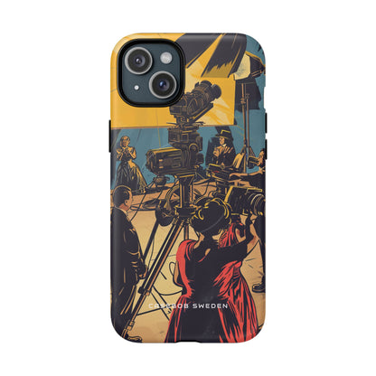 Golden Era Cinematic Spotlight iPhone 15 | Tough+ Phone Case