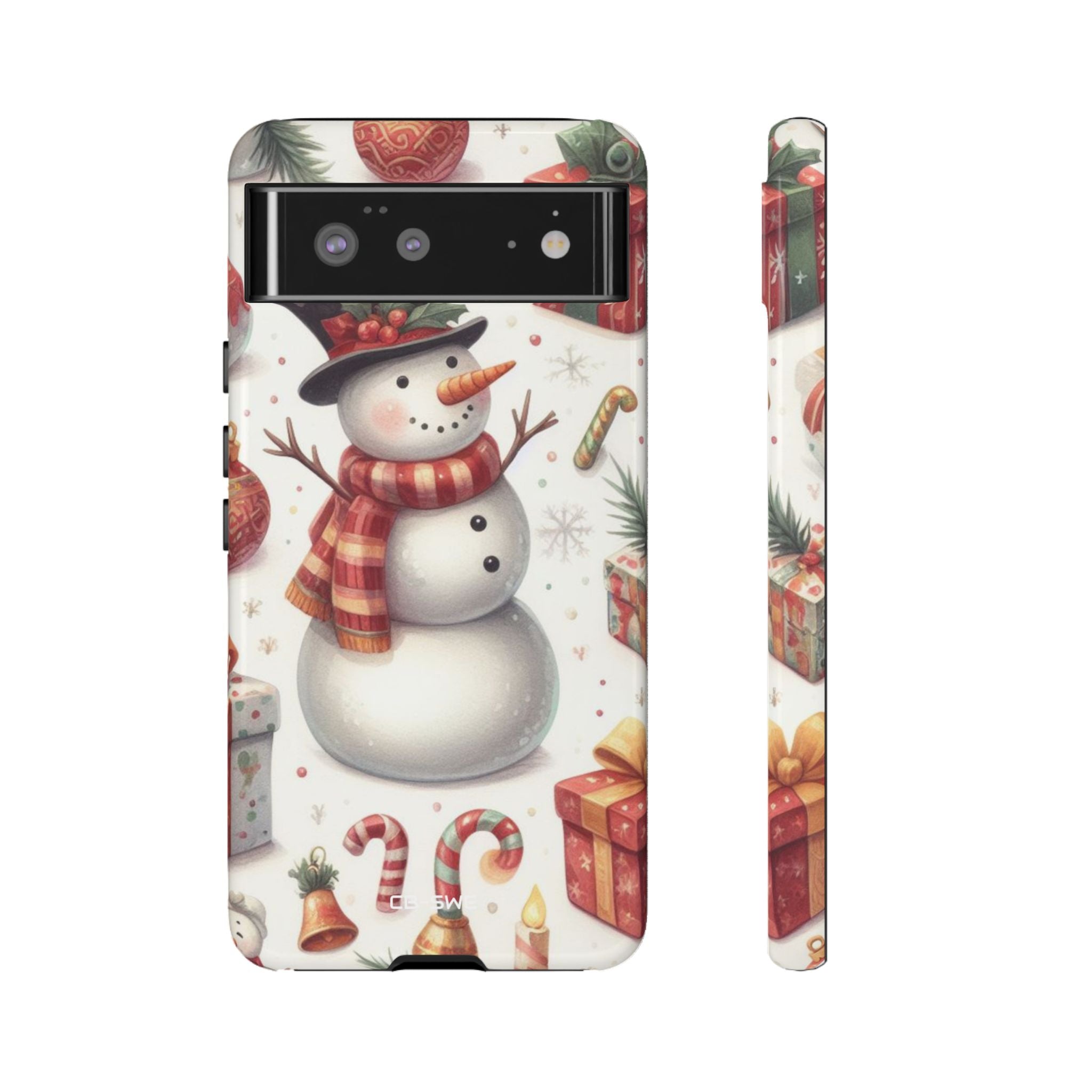 Snowman Wears Scarf - Google Pixel Case