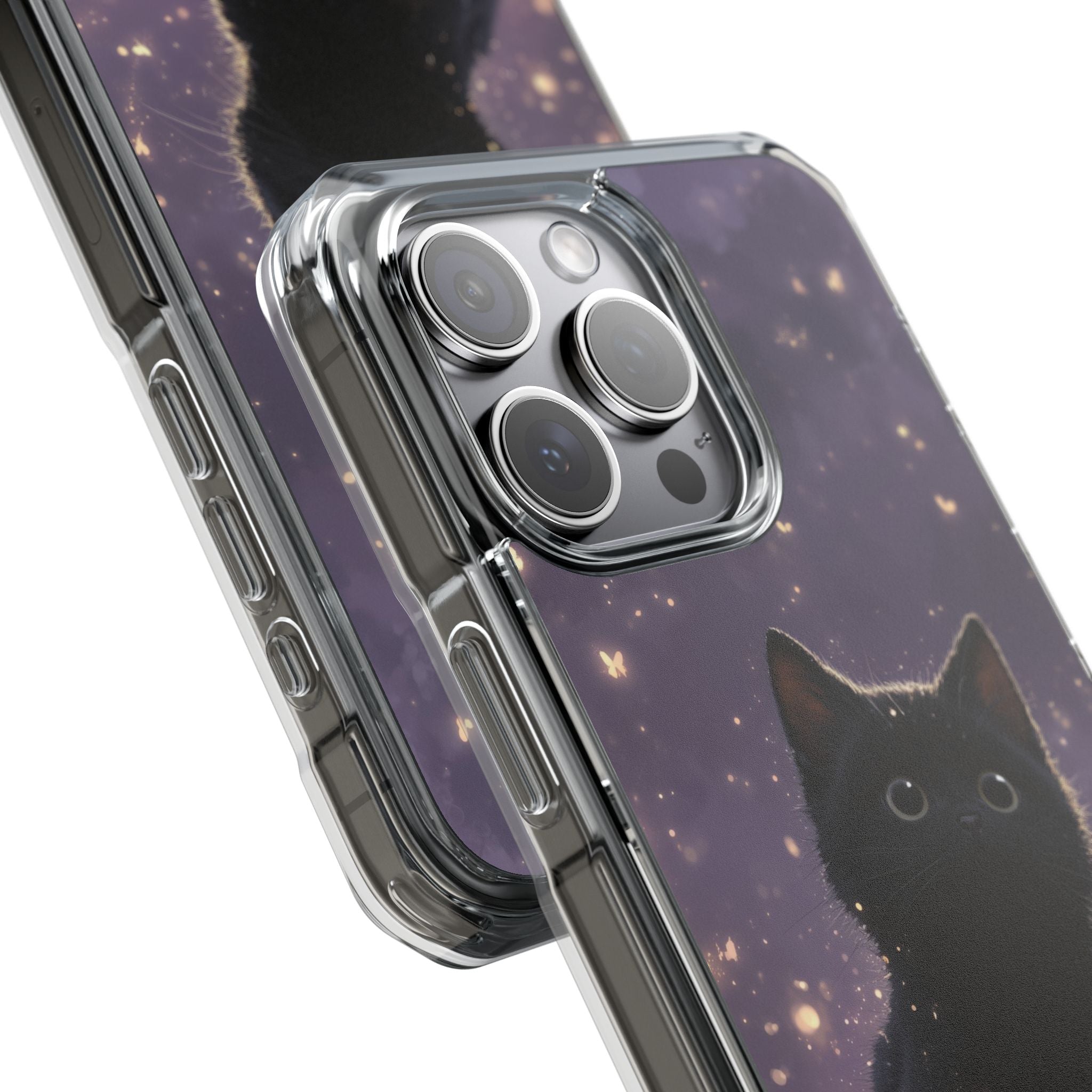 Whimsical Cat Soars iPhone Case - Impact