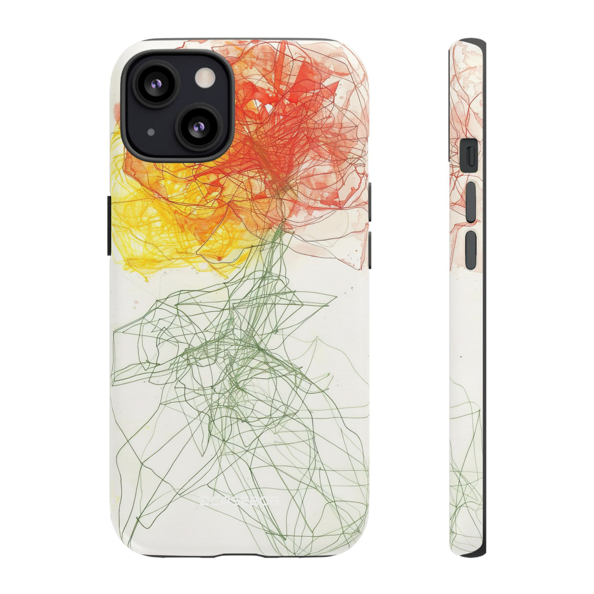 Fiery Blossom | Protective Phone Case for iPhone