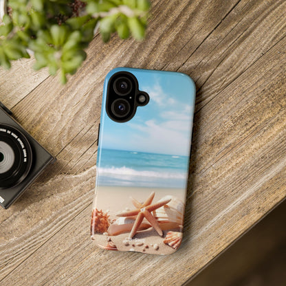 Shells Rest Beneath Waves - iPhone Case