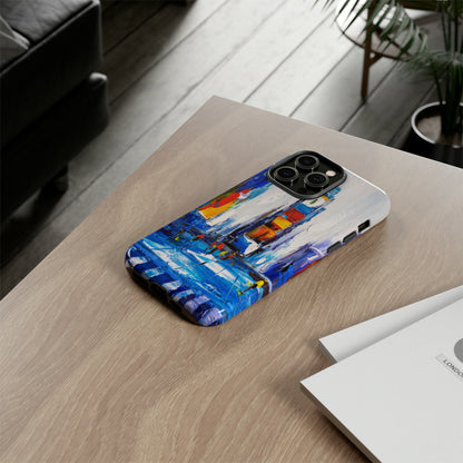 Oil Painting - City View of New York - Protective Phone Case