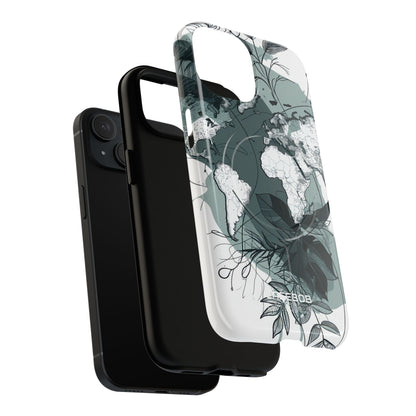 Botanische Weltkarte iPhone 15 – Tough+