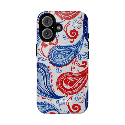 Vibrant Paisley Swirls iPhone 16 - Tough+