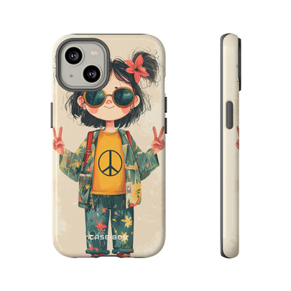 Peace Pigtails iPhone 14 Case - Tough