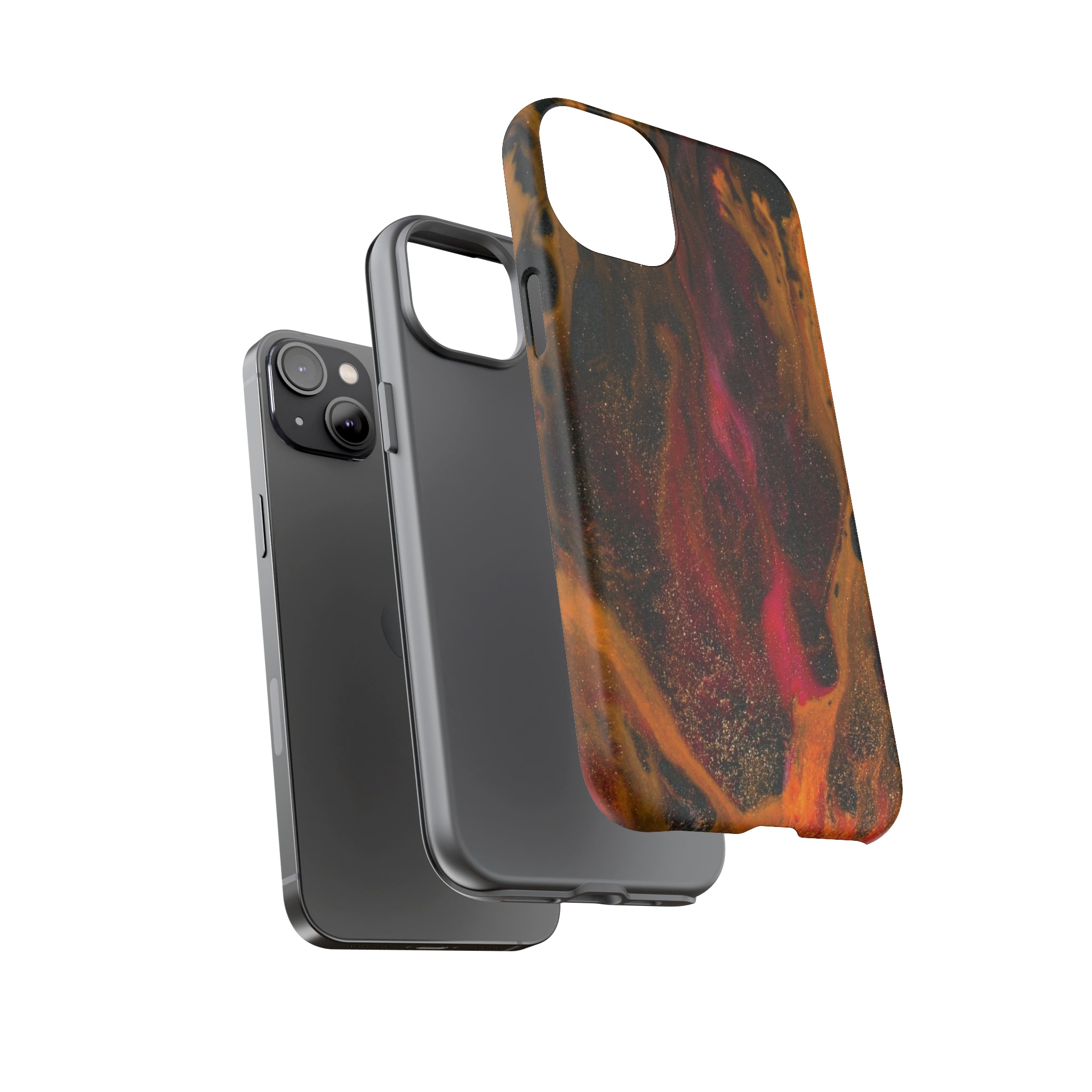 Bon Fire Ink Art iPhone Case (Protective) Phone Case