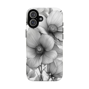 Botanical Elegance in Grayscale - for iPhone 16