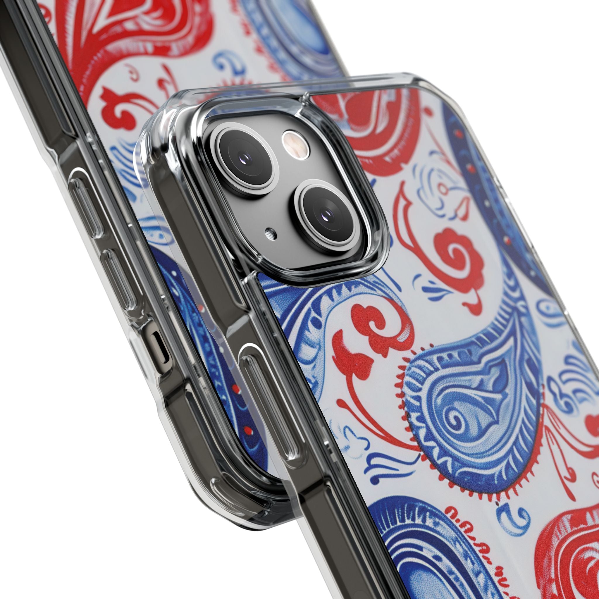 Vibrant Paisley Swirls iPhone 14 - Impact Clear+