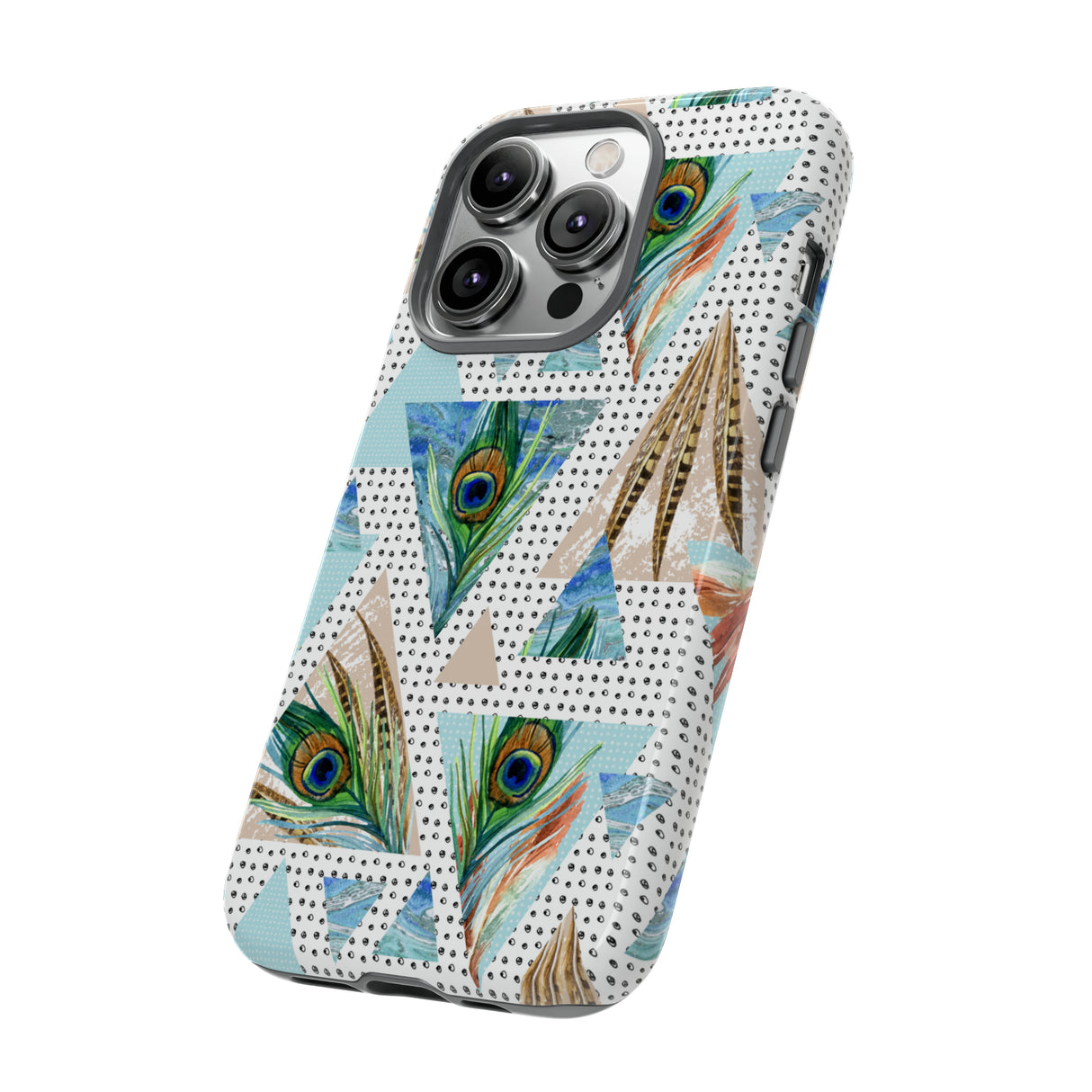 Peacock Feathers - Protective Phone Case