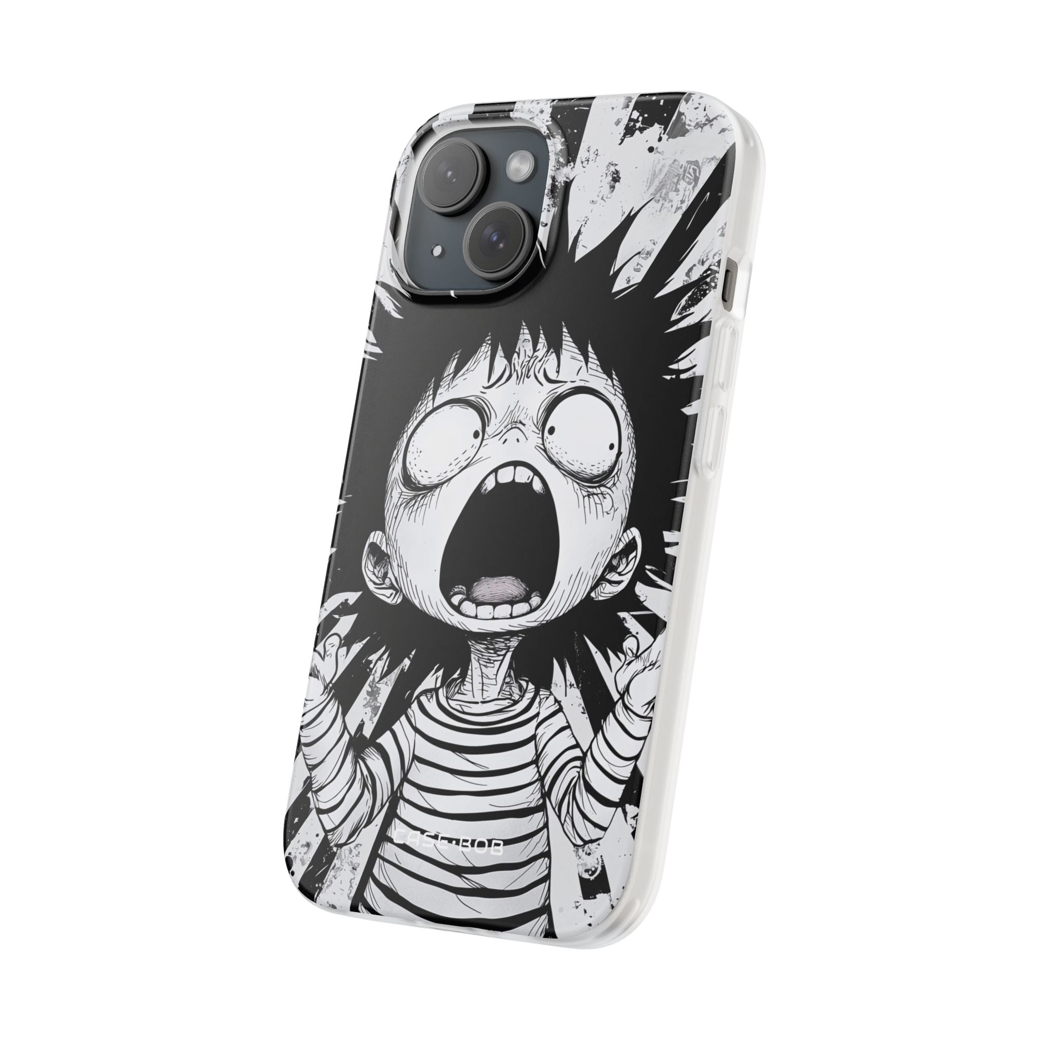 Screaming Stripes iPhone 15 Case - Soft