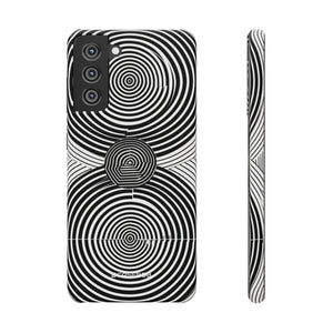 Hypnotische Geometrie | Schlanke Handyhülle für Samsung