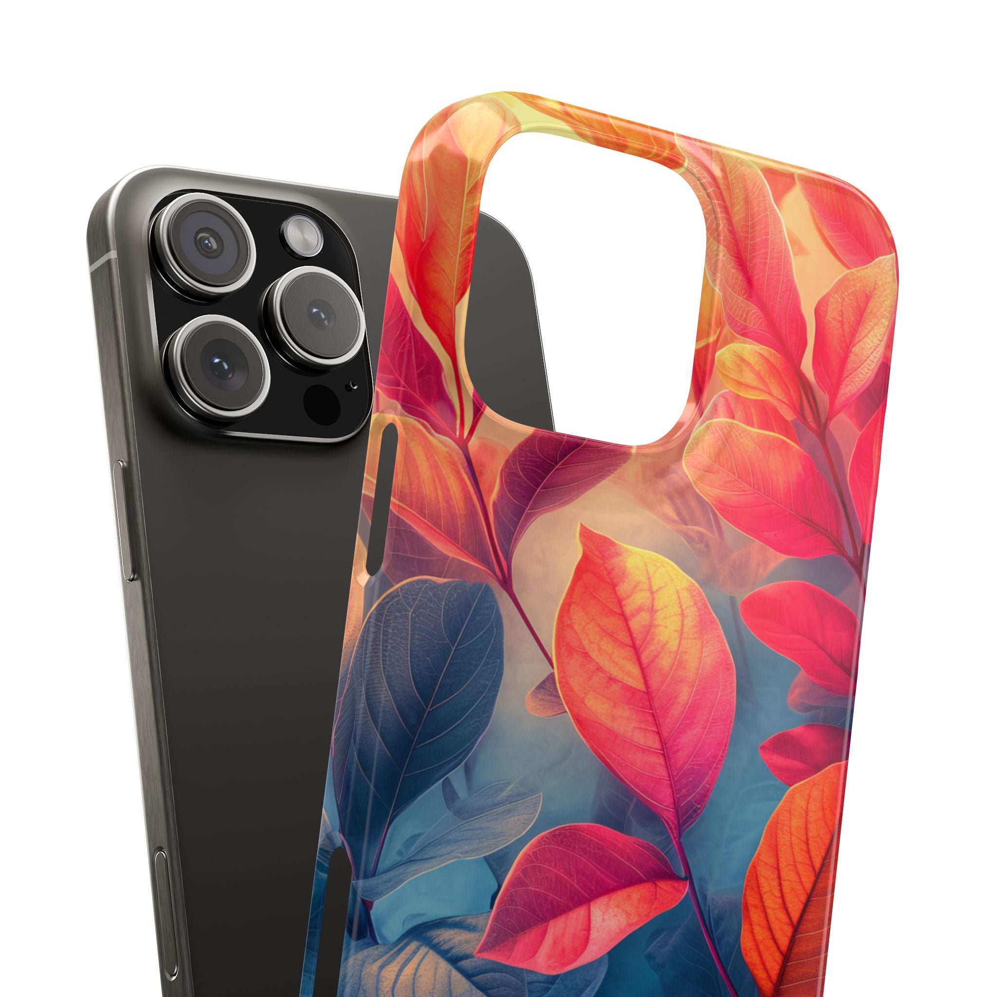 Red Blue Nature - Slim iPhone 16 Phone Case