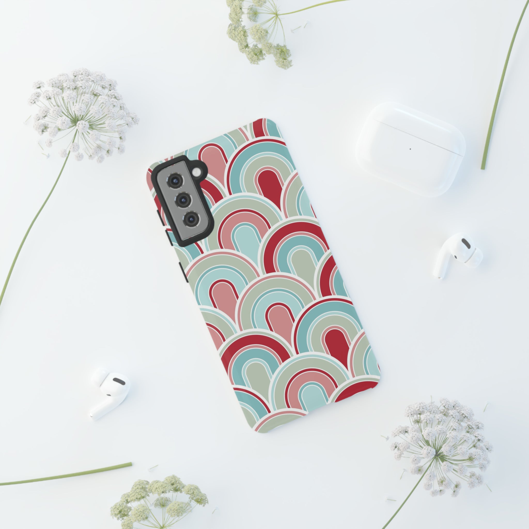 Light Blue Retro - Tough Phone Case