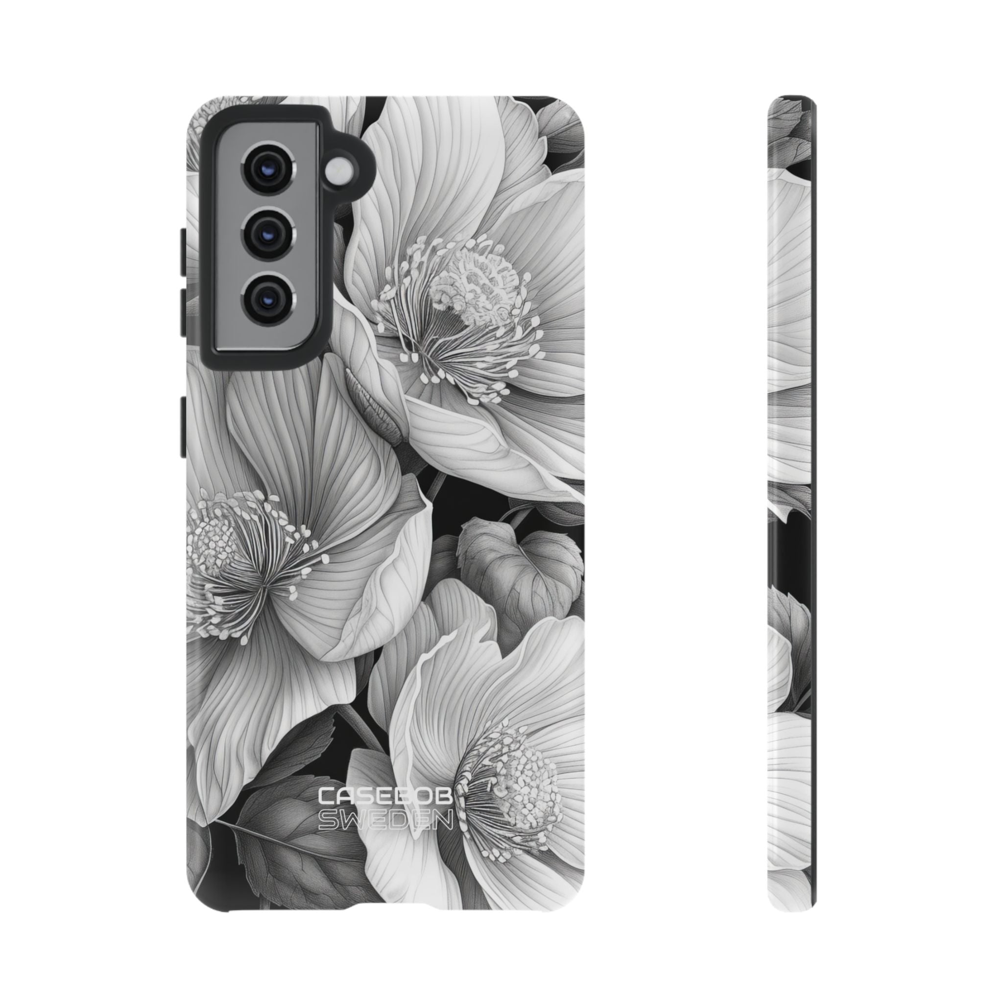 Monochrome Petal Dance  Samsung S21 - Tough