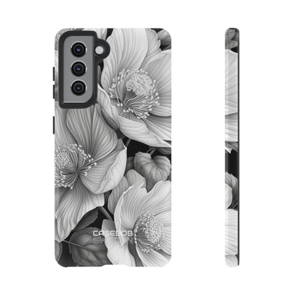 Monochrome Petal Dance  Samsung S21 - Tough