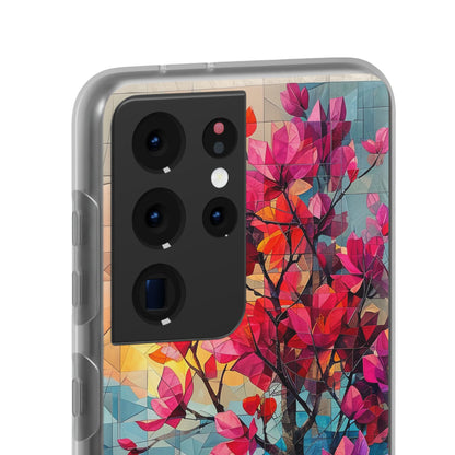 Vibrant Geometric Tree Landscape Samsung S21 - Flexi Phone Case