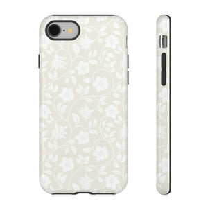 Light Color Floral iPhone case - Protective Phone Case