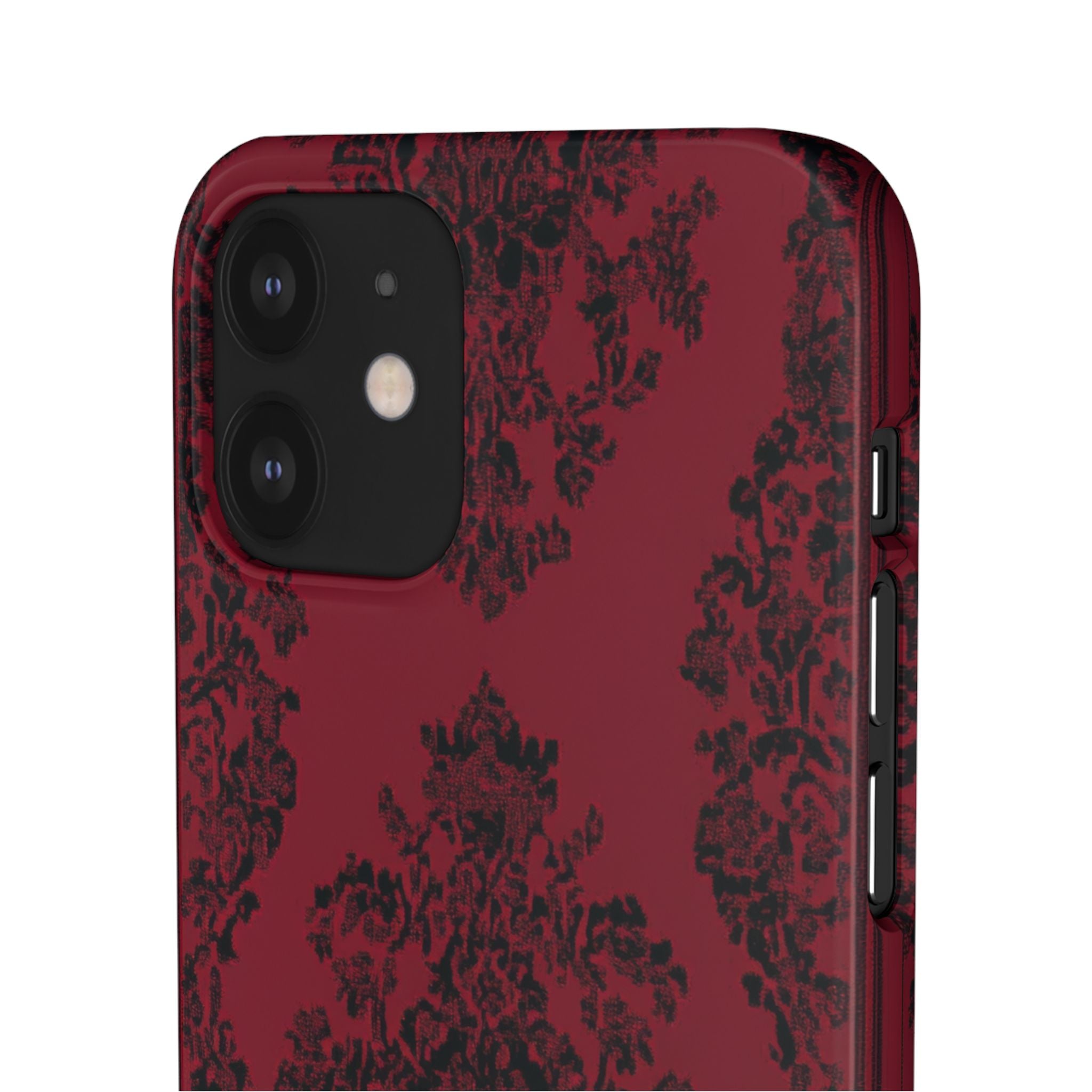 Gothic Crimson Elegance iPhone 12 - Slim Phone Case