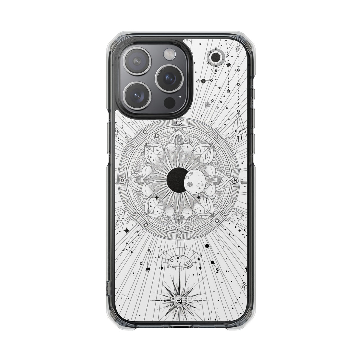 Celestial Mandala Mystique – Handyhülle für iPhone (Clear Impact – Magnetisch) 