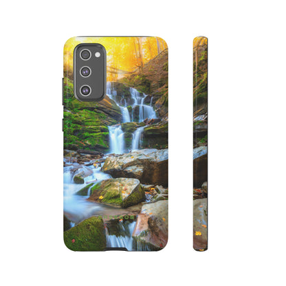 Autumn Mountain Waterfall - Protective Phone Case