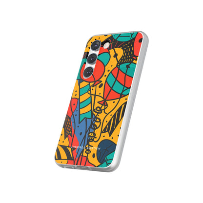 Playful Lines in Motion Samsung S23 - Flexi Phone Case