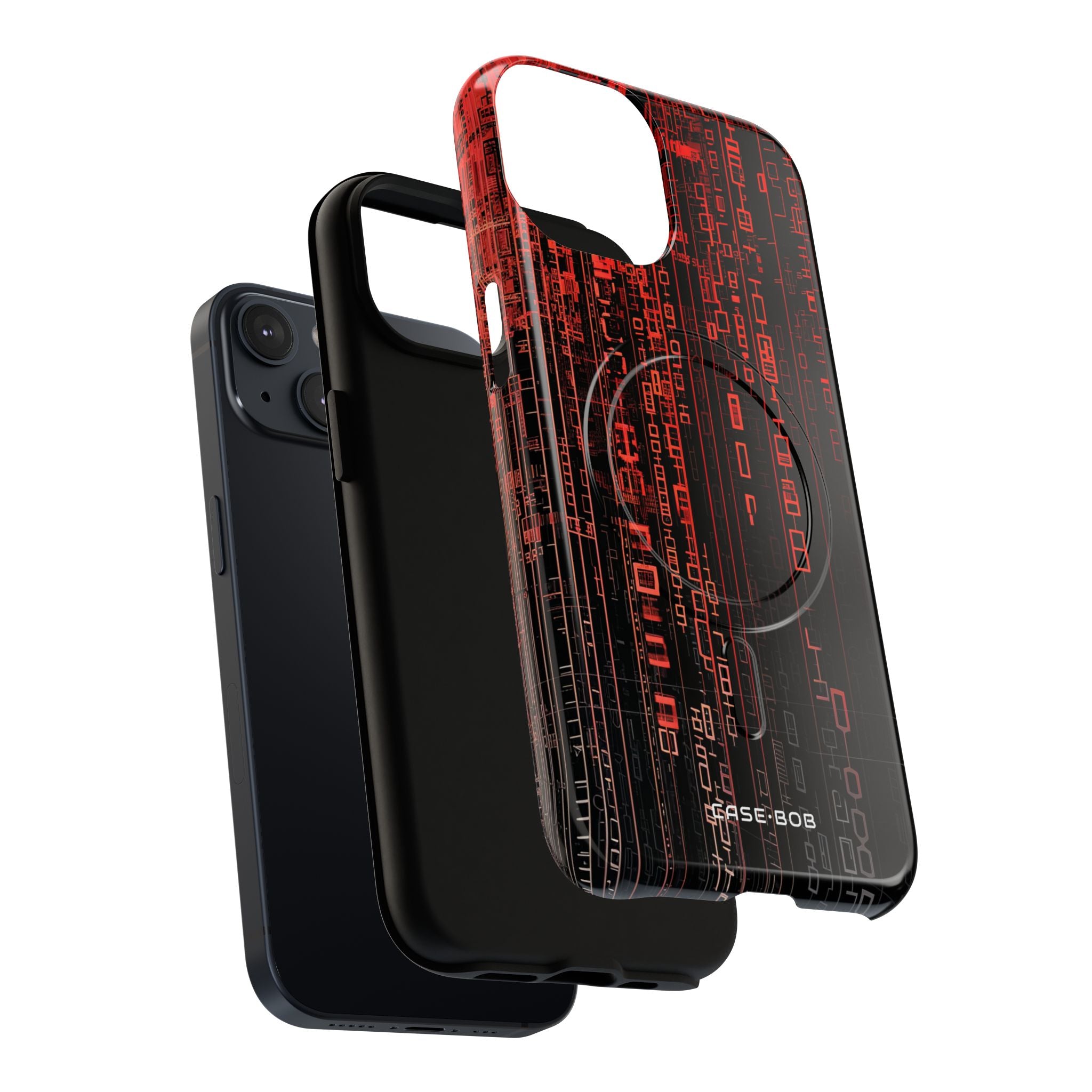 Crimson Glyphs iPhone 14 Case - Tough+