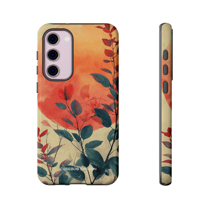 Orange Sun Harmony - Tough Samsung S23 Phone Case