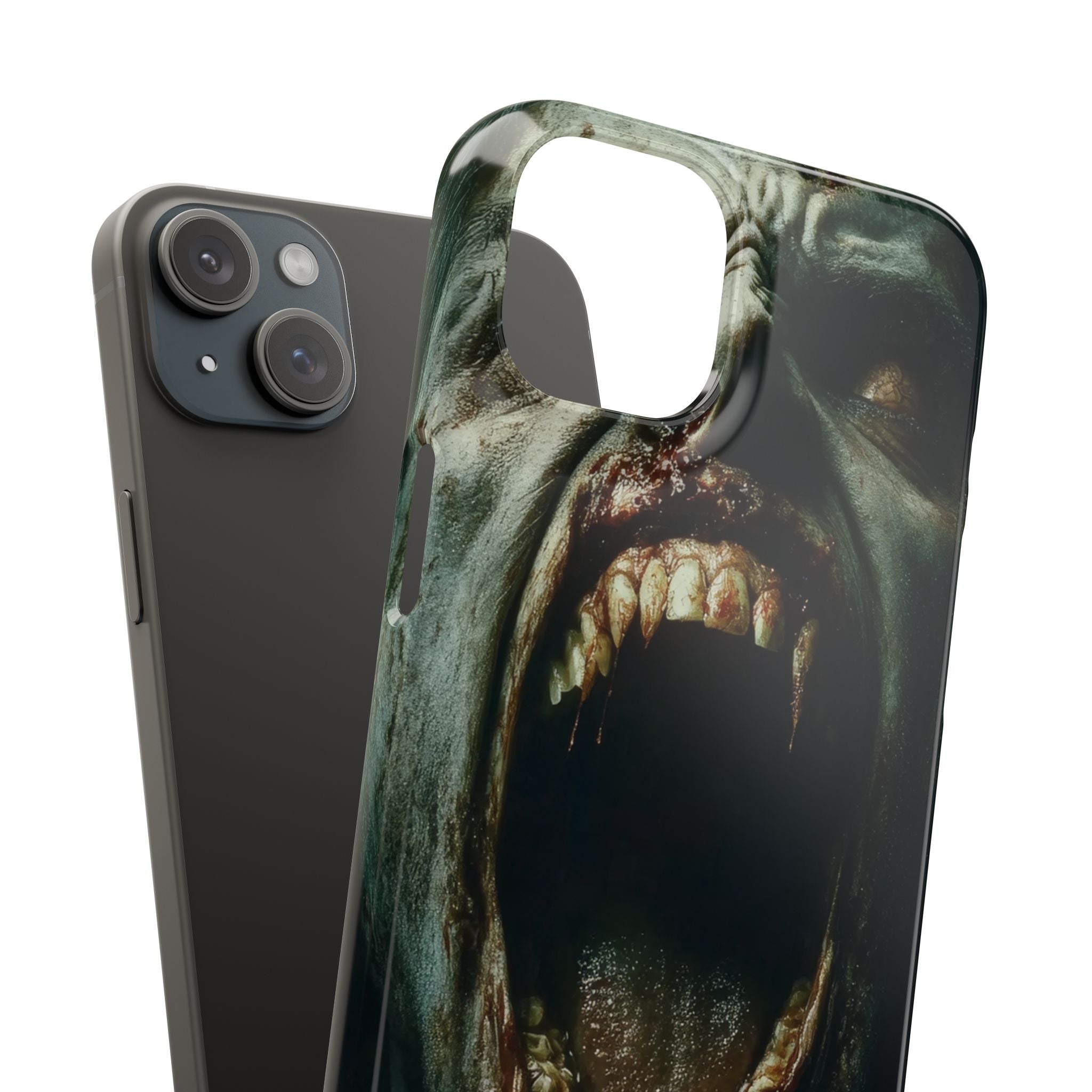 Gothic Wail of Decay iPhone 15 - Slim Phone Case