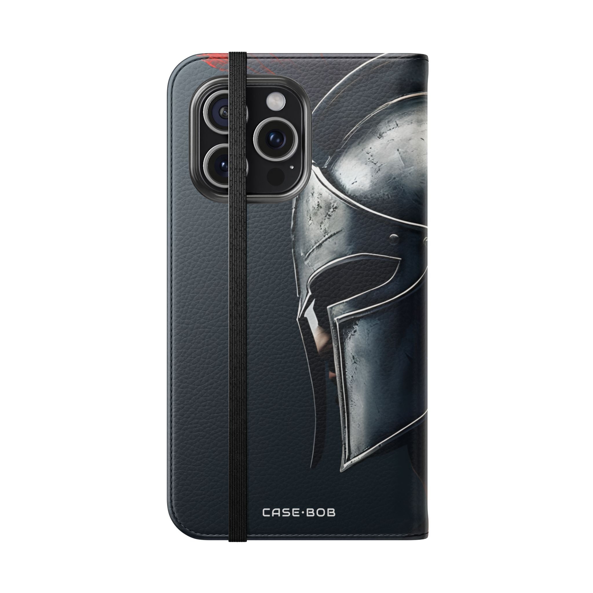 Silver Spartan - iPhone 15 Pro Max Case - Wallet