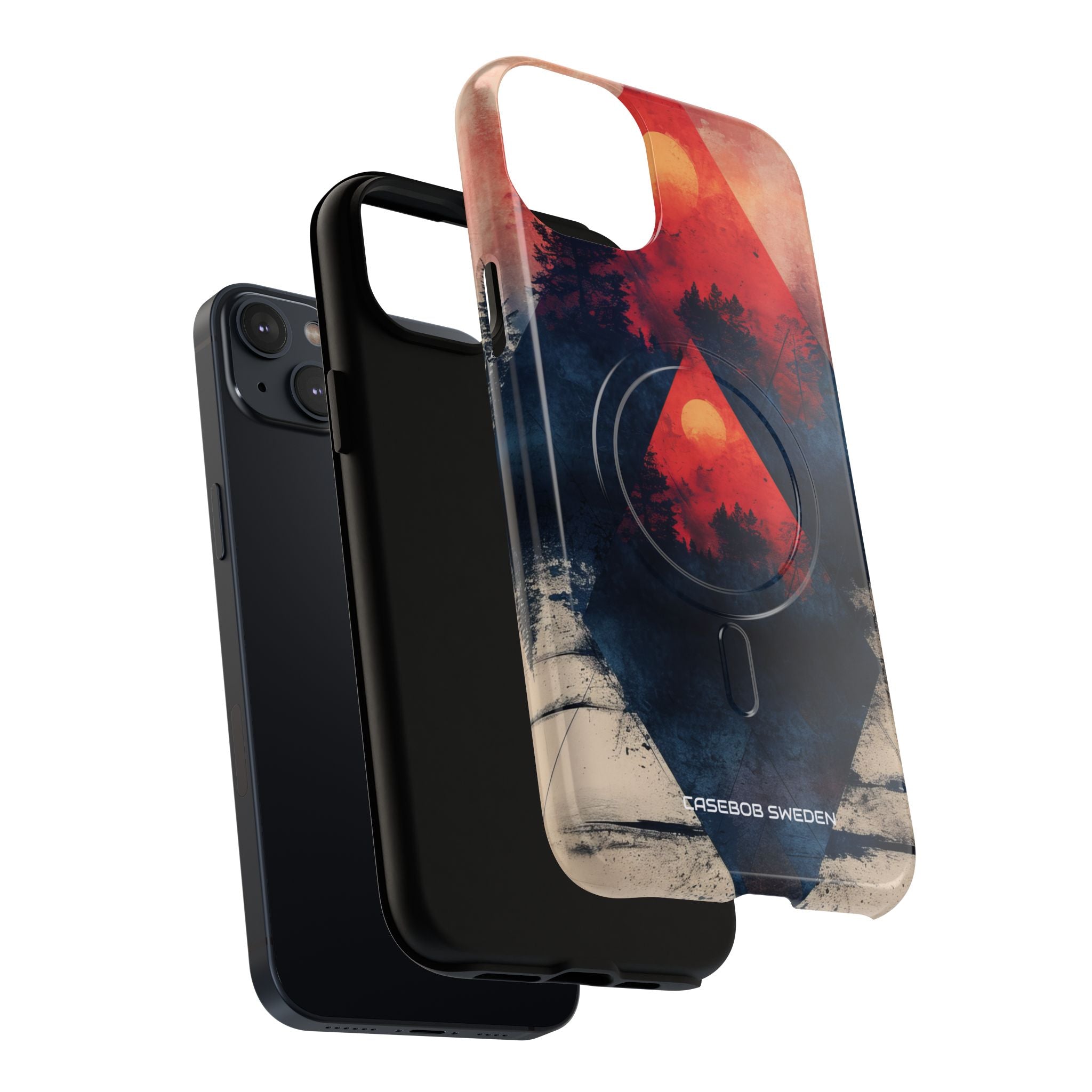 Red Sky Serenity - Tough + MagSafe® iPhone 14 Phone Case