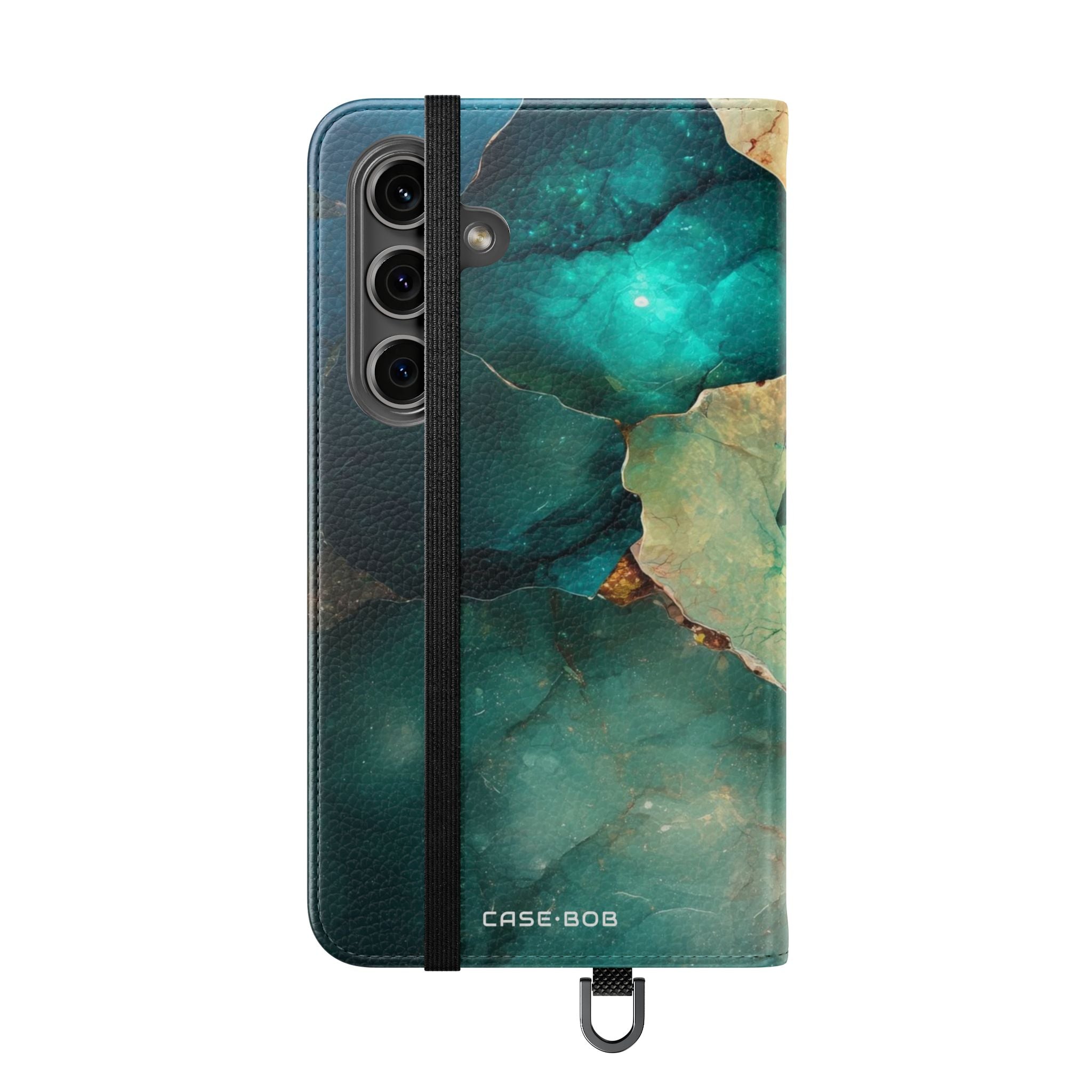 Fractured Gemstone Teal - Samsung S24 Case - Wallet