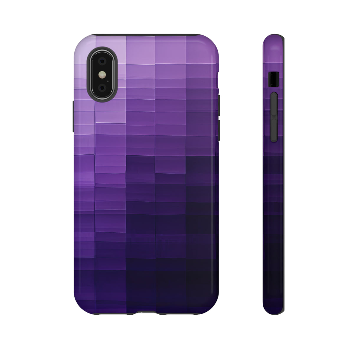 Purple Square Fusion - Protective Phone Case