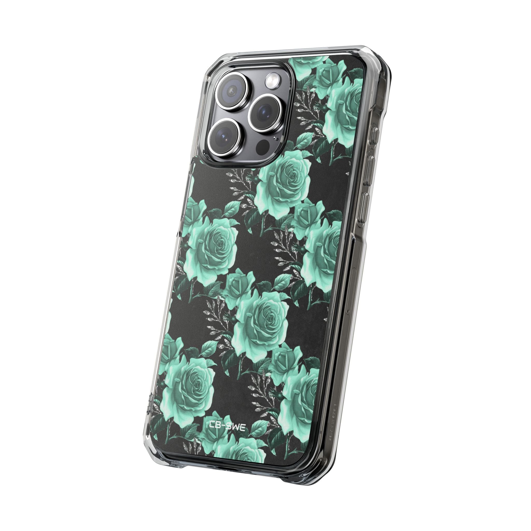 Turquoise Rose Symphony iPhone Case - Impact