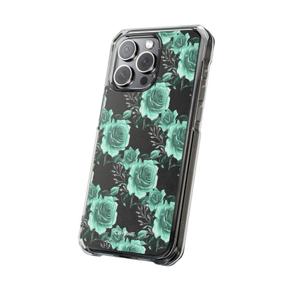 Turquoise Rose Symphony iPhone Case - Impact