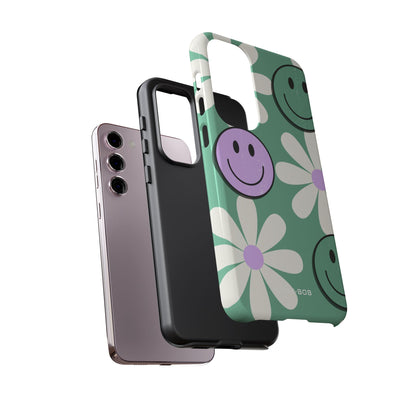 Smiley Daisy Glow Samsung S23 Plus Case - Tough