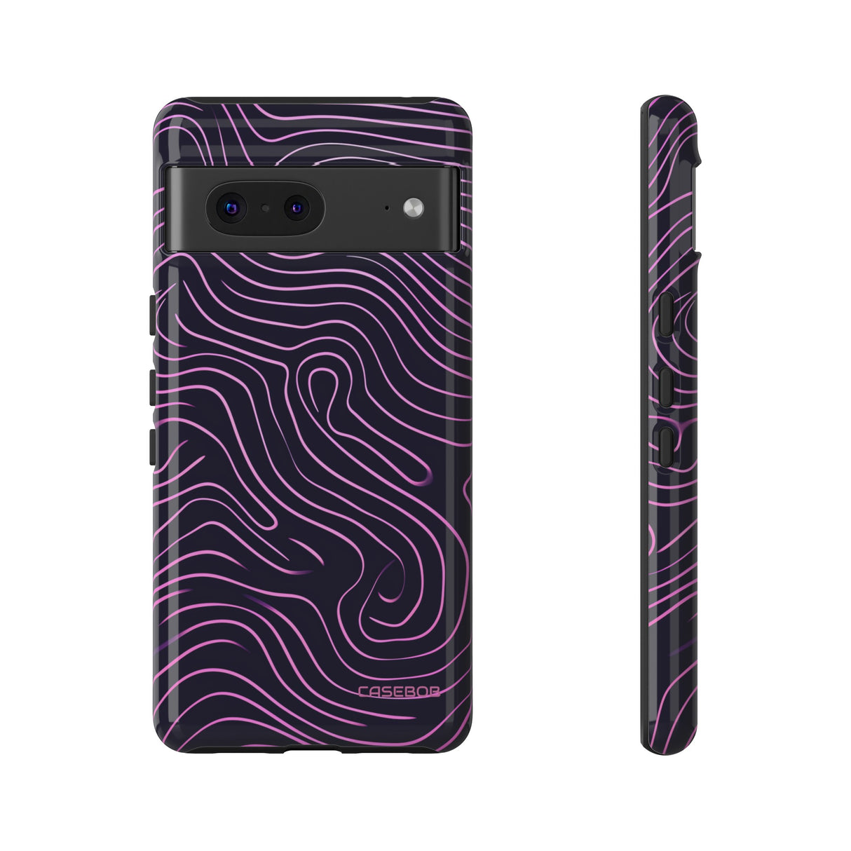 Purple Line Minimalism - Protective Phone Case