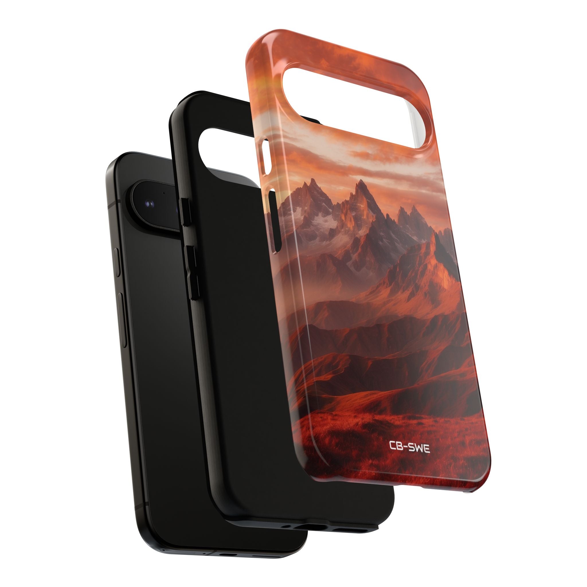 Mountain Peaks Glowing - Google Pixel Case