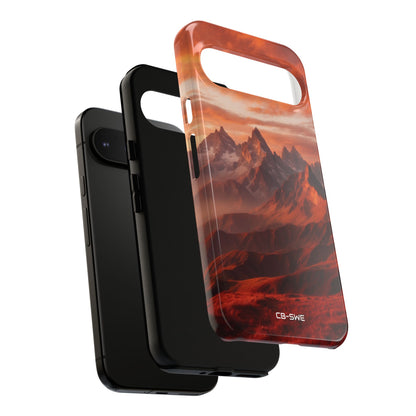 Mountain Peaks Glowing - Google Pixel Case